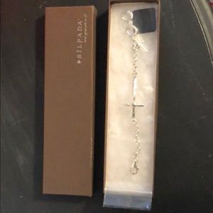 Silpada cross sterling silver bracelet